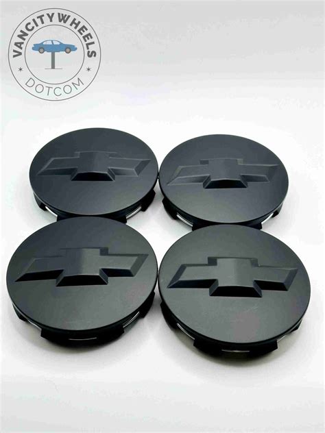 Set Of 4 Chevrolet Matte Black Alloy Wheel Center Caps 83mm Center Hub Caps Matte Black