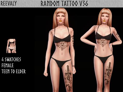 The Sims Resource Random Tattoo V36