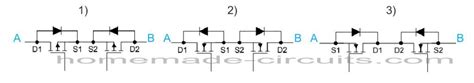 Bidirectional Switch Homemade Circuit Projects