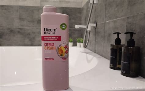 Гель для душа цитрусы и персик Dicora Urban Fit nourishing shower gel