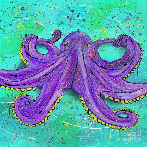 Octopus Celebration Digital Art By Gayle Berthiaume Fine Art America