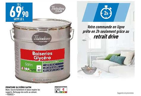 Promo Peinture Glyc Ro Satin Th Odore Chez Brico Cash Icatalogue Fr