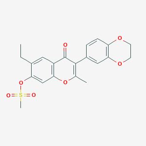 Dihydro Benzodioxin Yl Ethyl Methyl Oxo H Chromen