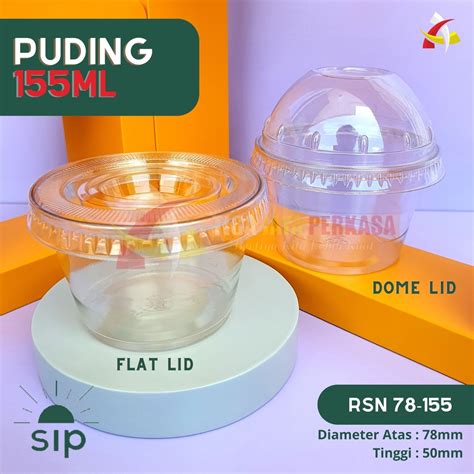 Jual Cup Puding SIP 155 Ml Cup Plastik Pudding Cup Snack Cup