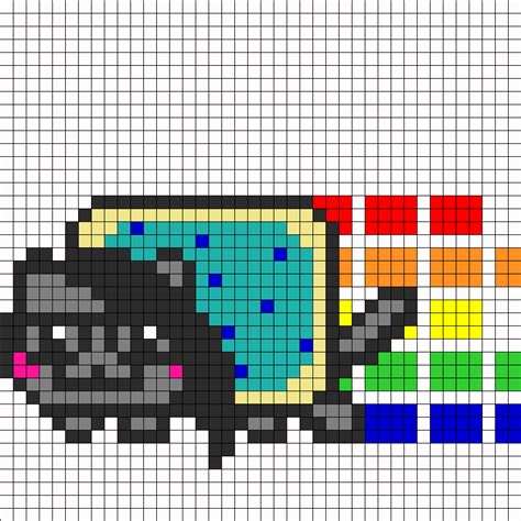 Skrillex Nyan Cat Perler Bead Pattern Bead Sprites Characters Fuse