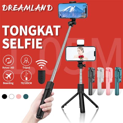 Jual Tongsis Tripod Bluetooth In Selfie Stick Tongsis Tripod R Lampu