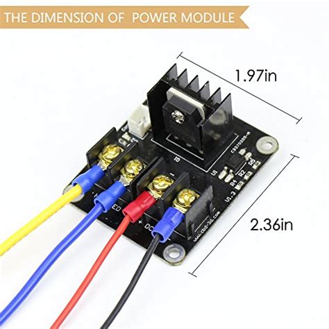 Heat Bed Power Module Simpzia Add On Hot Bed Power Expansion Board Mos Tube High Current Load