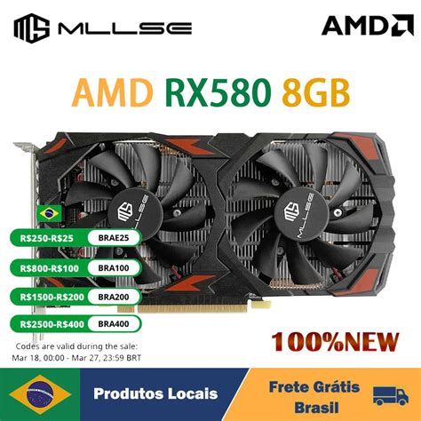 Mllse Amd Rx Placa Gr Fica Do Jogo De Computador Gb Gddr Bit