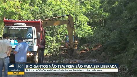 Deslizamento De Terra Deixa Rodovia Rio Santos Interditada Bom Dia SP