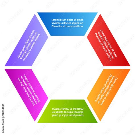 Hexagon Diagram Stock Vector Adobe Stock