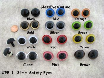 Safety Eyes Solid Colors, Black Safety Eyes, Clear Safety Eyes