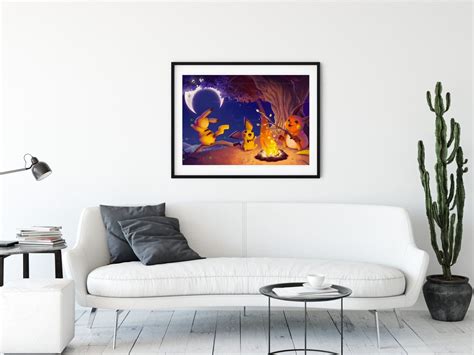 Pokemon Poster the Pikachu Family Tree Wall Art Print - Etsy