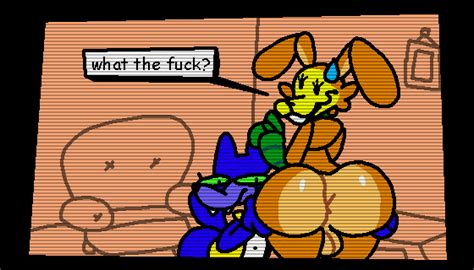 Rule 34 Animated Animatronic Anthro Ass Big Ass Big Butt Furry Grope Male Pumpkin Rabbit The