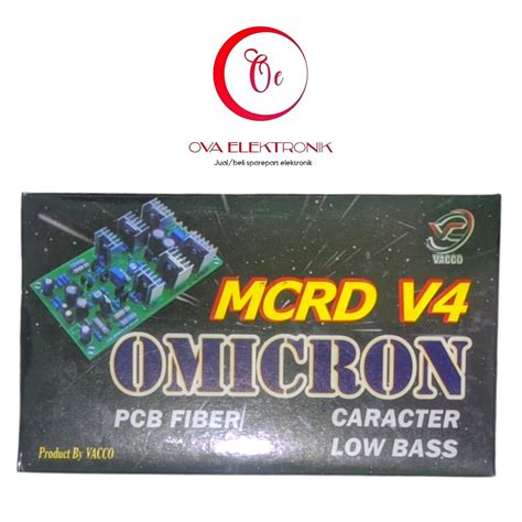 Jual Kit Driver Power Amplifier Mcrd V Omicron Character Low Bass