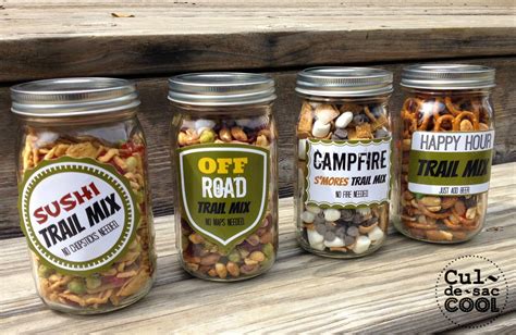 4 Diy Trail Mix Ts In A Jar With Free Printable Labels