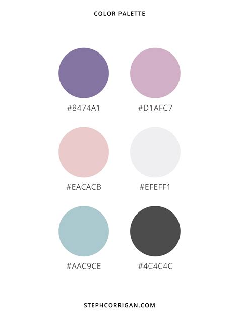 Feminine Color Palette | Soft Pastel Shades