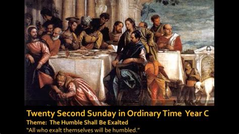 Twenty Second Sunday In Ordinary Time Year C YouTube