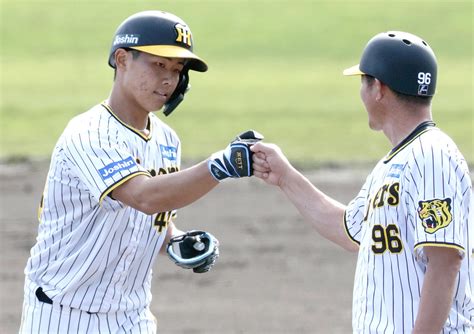 【阪神】ドラ3井坪陽生2軍でプロ1号、ドラ5戸井零士も初安打など若虎躍動「未来侍」楽しみ プロ野球番記者コラム 野球コラム写真ニュース 日刊スポーツ