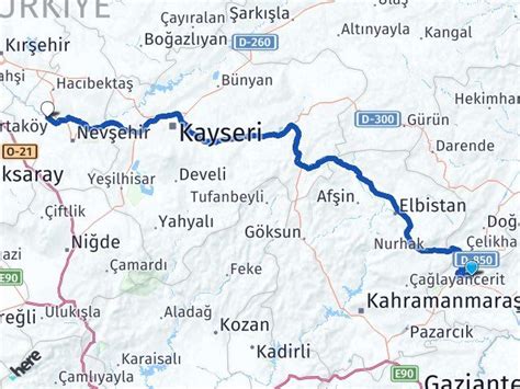 Ad Yaman Kapadokya Havaliman Aras Ka Km Yol Tarifi