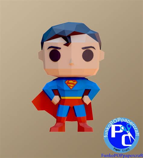 Funko pop papercraft de súper héroe PDF hoja A4 Etsy España