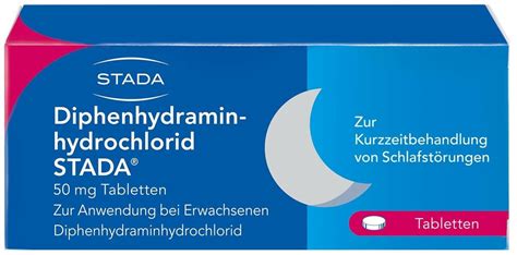 Diphenhydramin Hydrochlorid Stada 50mg Tabletten Ab 2 68