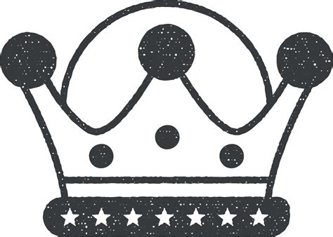 crown diadem vector icon illustration with stamp effect 38032705 Vector ...