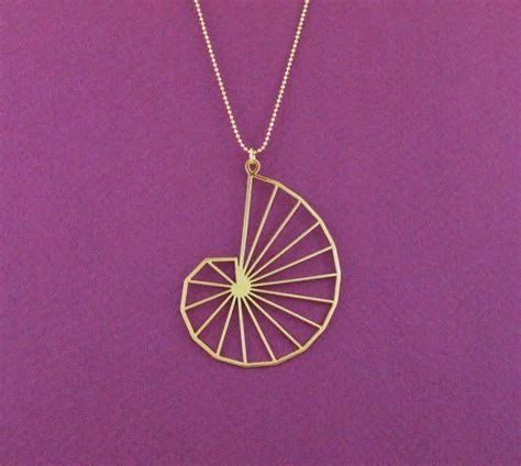 Fibonacci Necklace Golden Ratio Pendant Golden Triangle Etsy Artofit