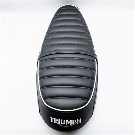 Sella Comfort Touring Nero Bianco Original A2310736 Triumph Bonneville T100 T120 Ebay