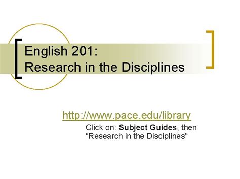 English Research In The Disciplines