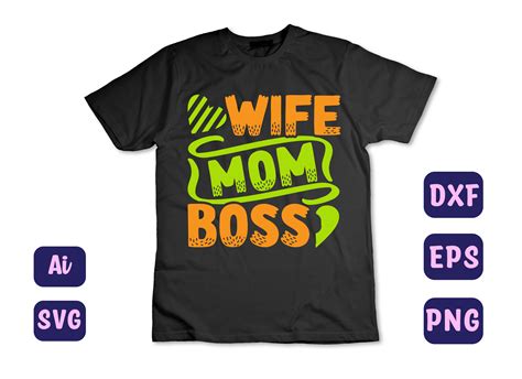 Wife Mom Boss Graphic By Svg Grandmaster Creative Fabrica