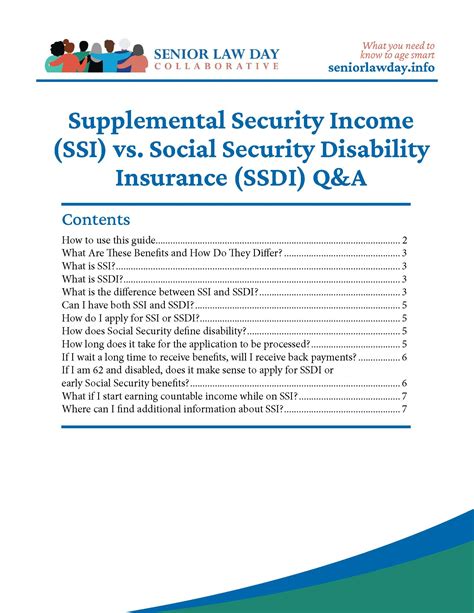 Supplemental Security Income Ssi Vs Social Security Disability