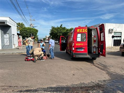 Colis O Entre Moto E Carro Deixa V Tima Fratura Exposta Em Pontes E