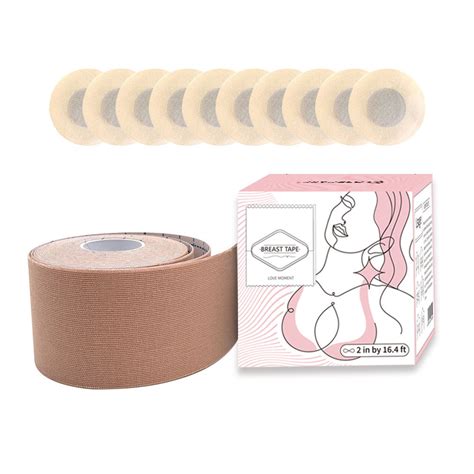 Low MOQ Waterproof Push Up Coloured Cotton Fabric Transparent Waterproof Adhesive Breast Boob
