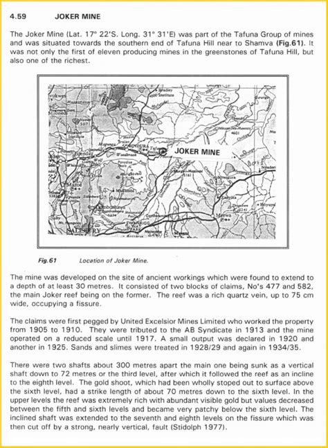 The Gold Mines Of Southern Rhodesia To 1924 D A Mitchell And G W Begg