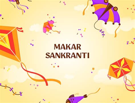 Banni Re De Makar Sankranti Affiche Du Festival Pongal Battant Des