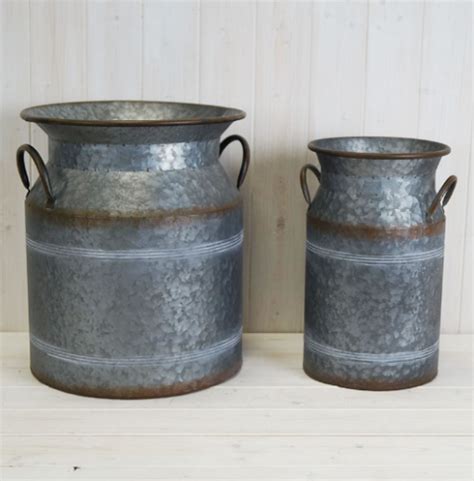 Large Zinc Planter With Handles Home Sweet Home