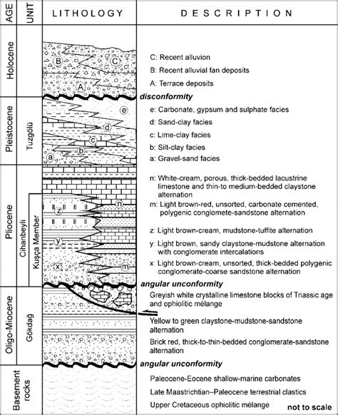 Generalized Tectono Stratigraphic Columnar Section Of The Study Area