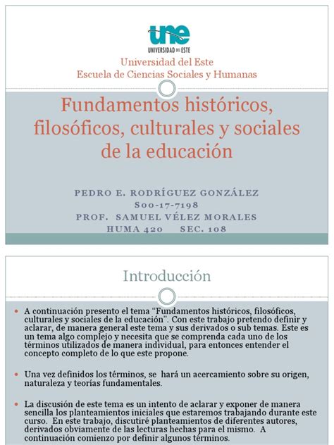 Fundamentos Filosóficos De La Educación Realismo Filosófico Metafísica