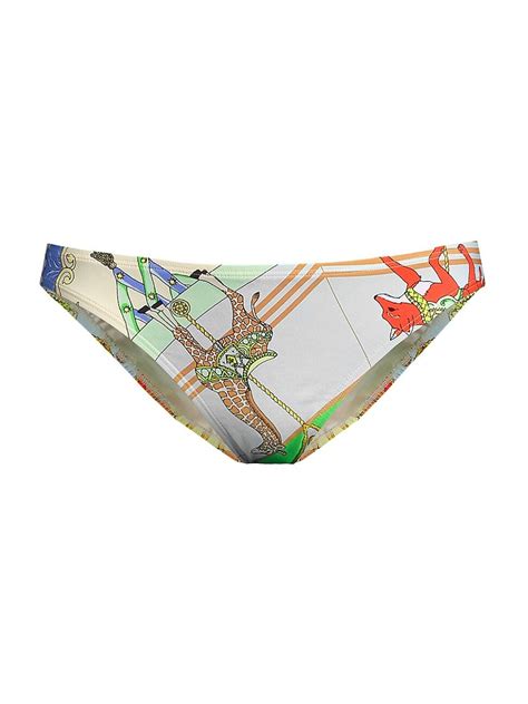 Tory Burch Women S Carousel Low Rise Hipster Bikini Bottom Mint