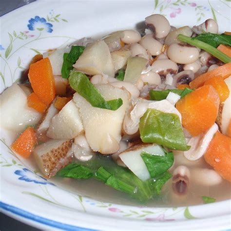 Loaded Black Eyed Peas Spinach And Vegetable Soup Recipe