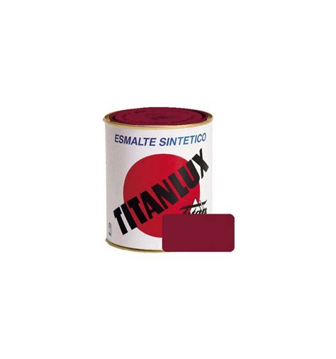 PINTURA ESMALTE SINTETICO BRILLO TITANLUX DE 125ML COLOR ROJO CARRUAJE