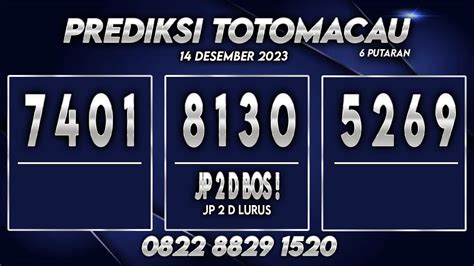 Prediksi Toto Macau Kamis Desember Prediksi Totomacau