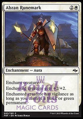 4x FOIL Abzan Runemark FRF MTG Fate Reforged Common MINT White