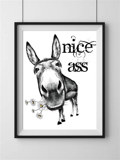 Nice Ass Svg Donkey In Bathroom Bathroom Decor Bathroom Accessories