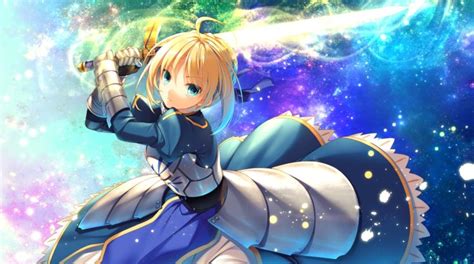 Saber Lily Anime - online puzzle