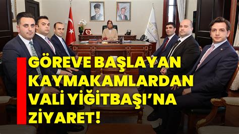 Göreve başlayan Kaymakamlardan Vali Yiğitbaşına ziyaret Afyon Haber