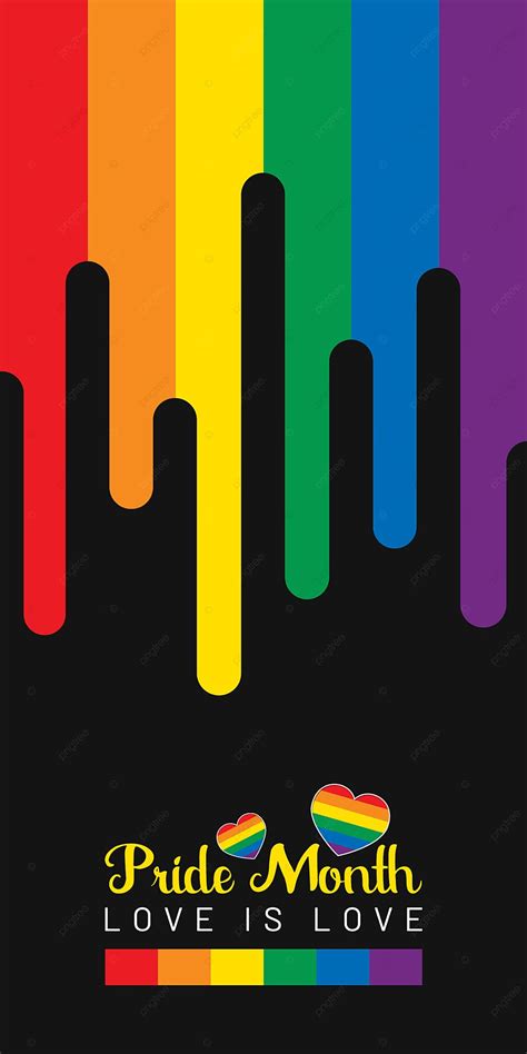 Pride Month Colorful And Black Background Mobile Phone Wallpaper Mobile