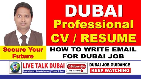 How To Make A Professional Cv For Dubai Job How To Write Email Live