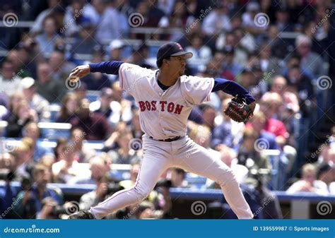 Pedro Martinez Boston Red Sox Editorial Photography - Image of batting ...