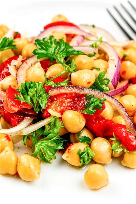 Spicy Chickpea Salad The Bossy Kitchen